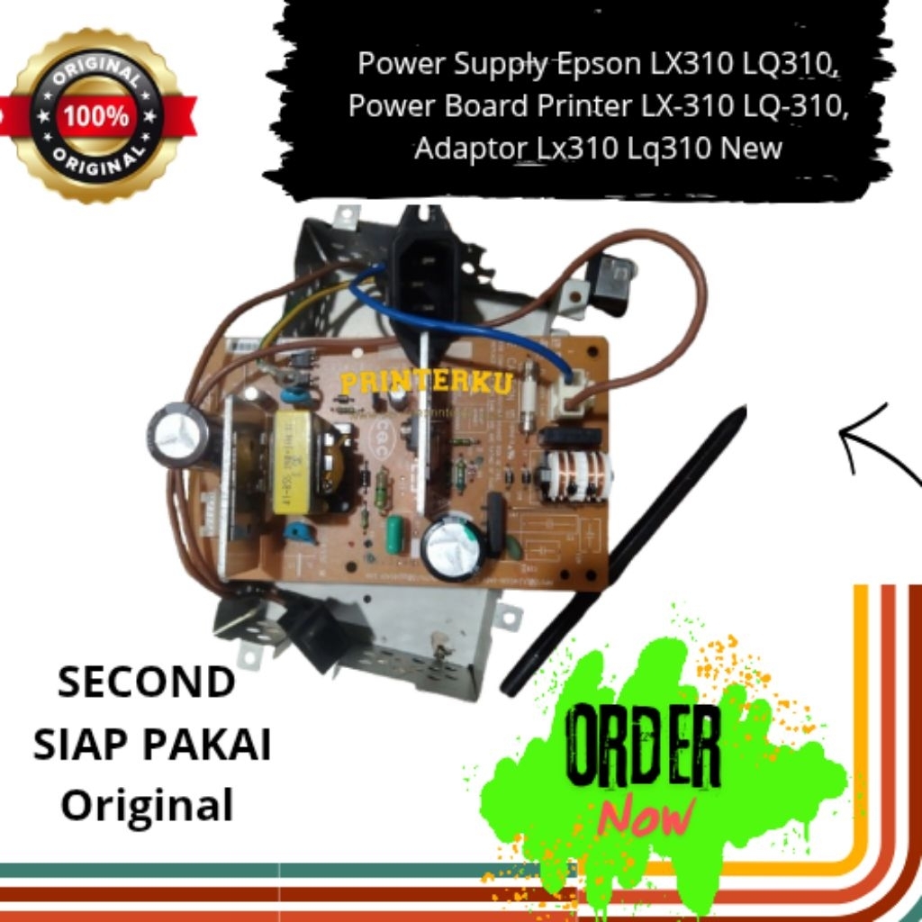แหล่งจ่ายไฟ Epson LX310 LQ310, บอร์ดจ่ายไฟเครื่องพิมพ์ LX-310 LQ-310, อะแดปเตอร์ Lx310 Lq310