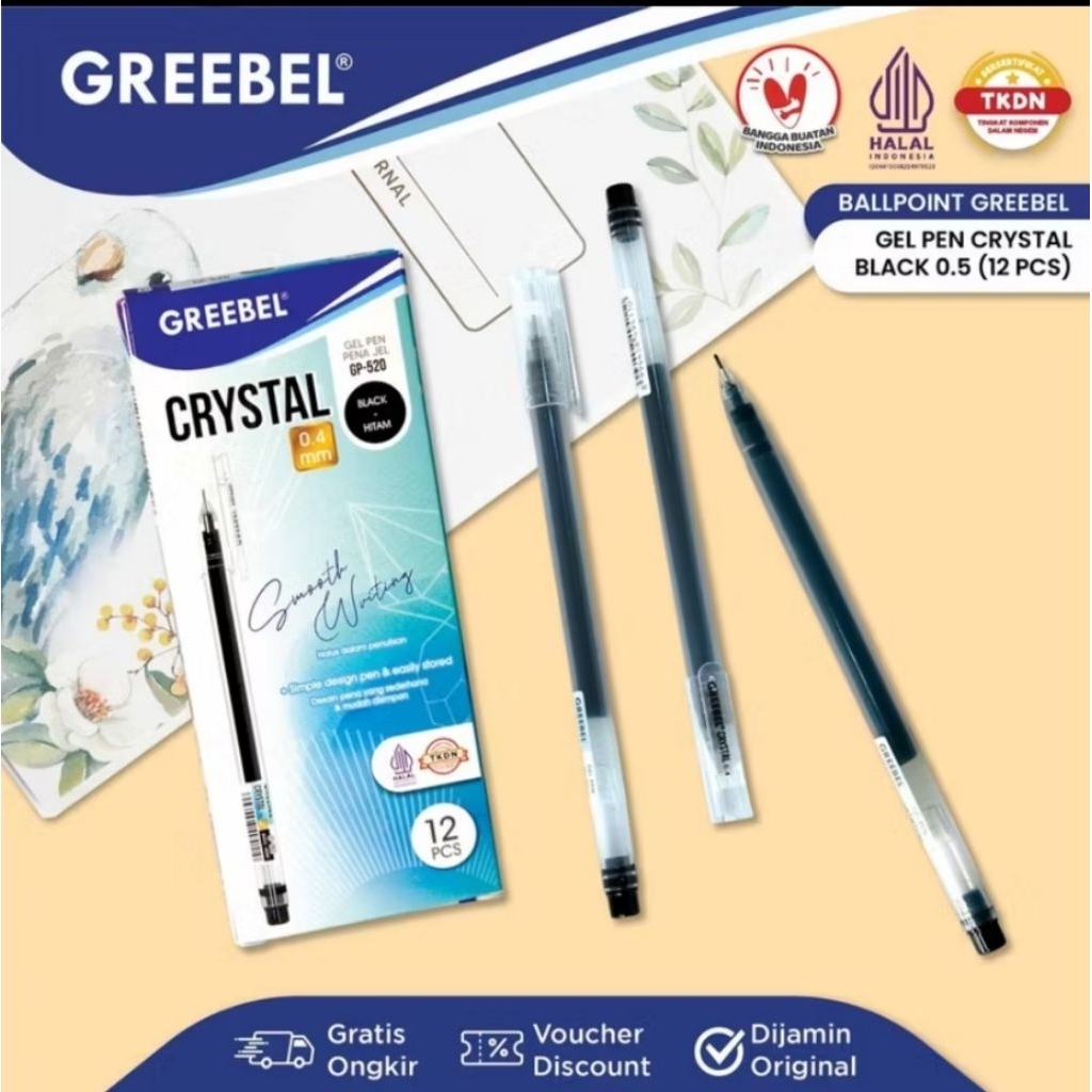 GREEBEL CRYSTAL GP-520 ปากกา 0.4 มม