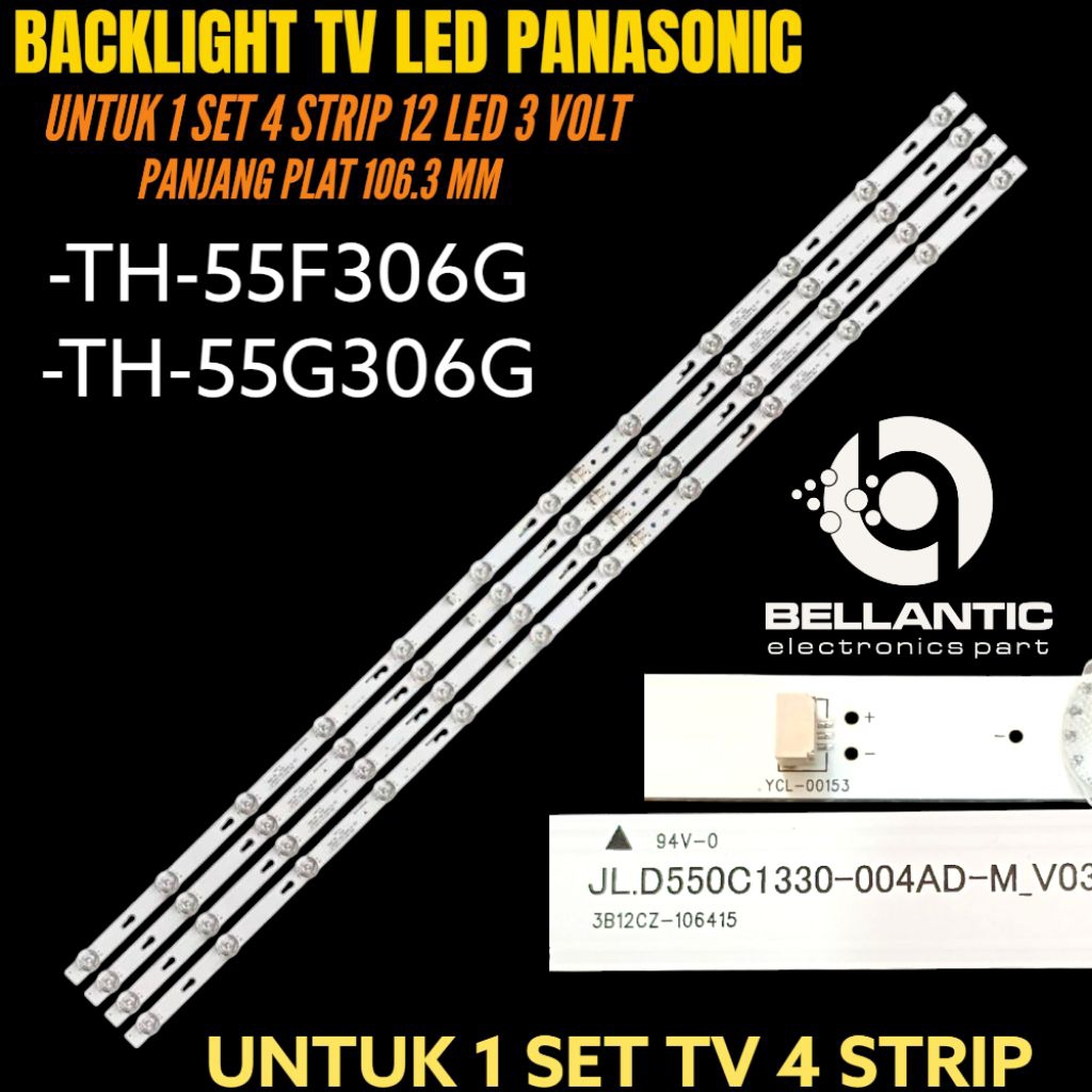 PANASONIC 55 INCH LED TV BACKLIGHT TH-55F306G- TH-55G306G PANASONIC 55 INCH TV BACKLIGHT