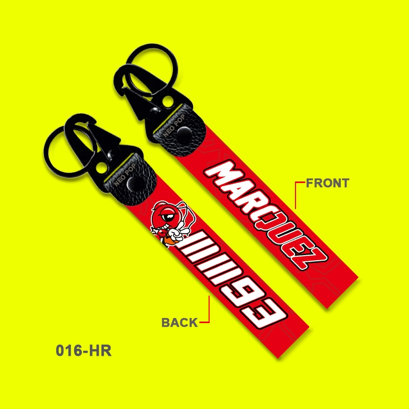 GUNGAN PREMIUM KEYCHAIN MM93 MARC MARQUEZ MOTORCYCLE BEAT KEYCHAIN MM 92 TEAM ORANGE REPSOL HRC HOND