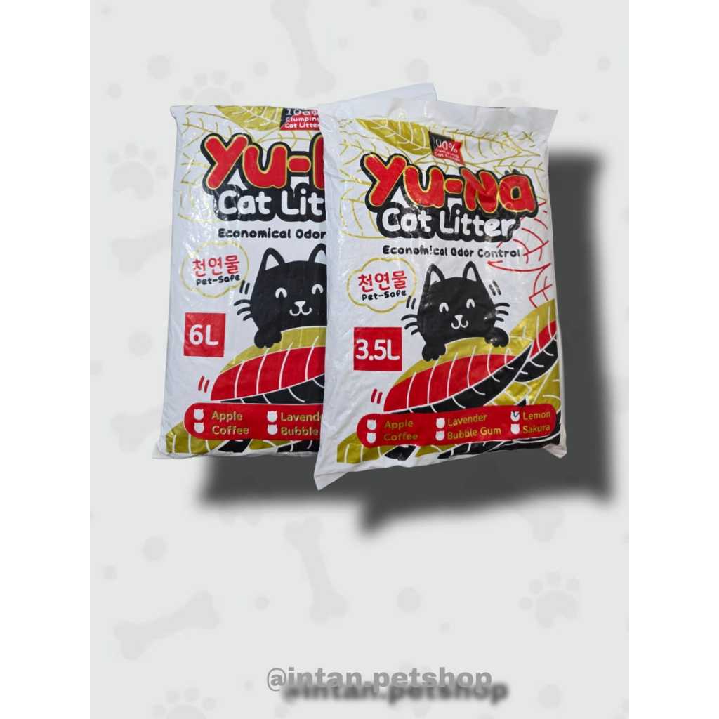 YUNA 3 และ 6 LITERS FRAGRANT CLUMPY CAT SAND / FRAGRANT CLUMPY CAT SAND