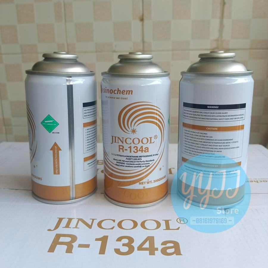 Sinochem Jincool R-134a Refrigerant Freon AC (ตู้เย็น) R134a (300G / 450G) รถ AC Freon