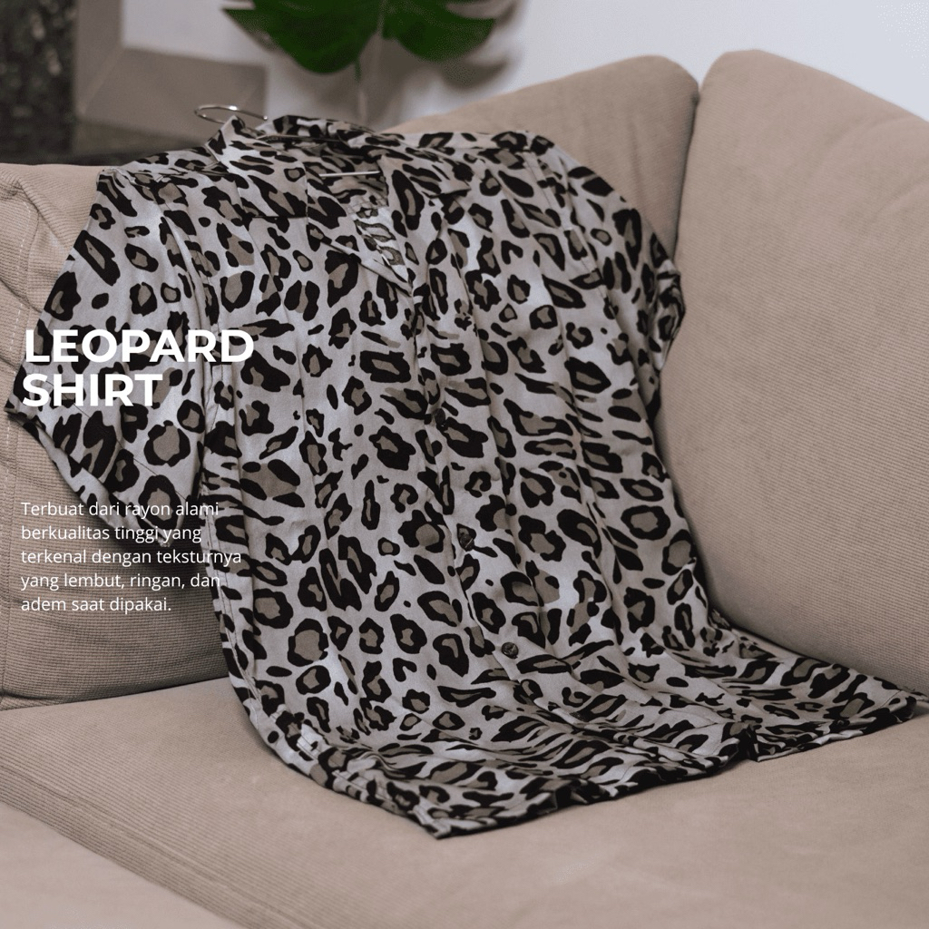 เสื้อ KEMEJA Chillpions Leopard Panthera