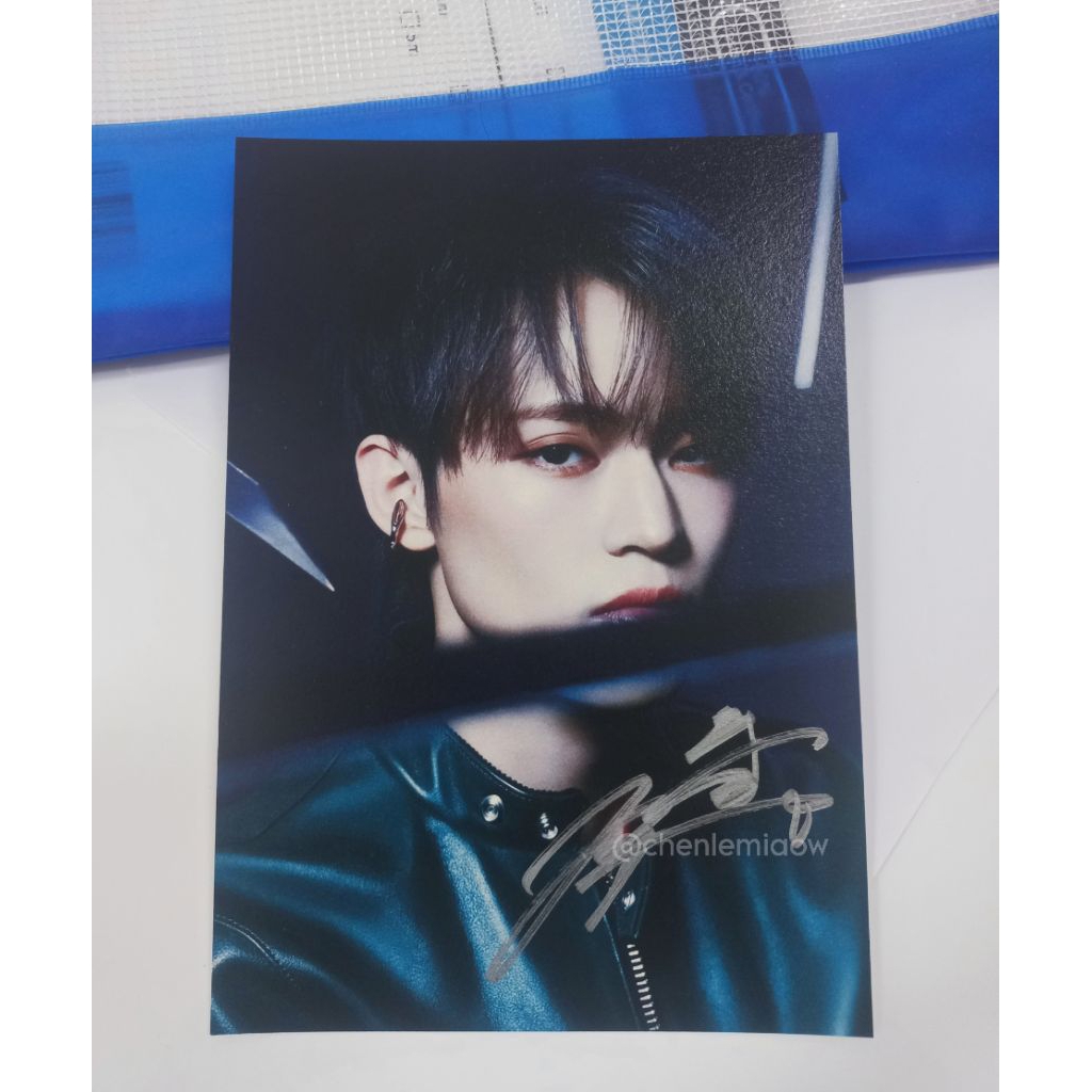 ป้ายจริง Chenle ลงนามโปสการ์ดต้นฉบับ chenle dreamscape