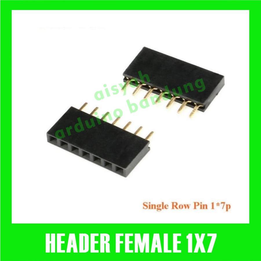 Pin Head หญิง 1X7 Pin 7p 2.54 มม.เดี่ยวแถว Header ตรง 1x7p 1 x 7 p