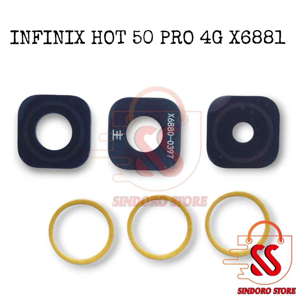 Infinix Hot 50 Pro 4G X6881 เลนส์กล้องด้านหลังกระจก