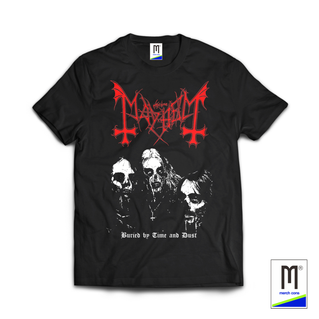 HM258+ | MAYHEM BAND เสื้อยืด TAG MERCHCONS | ขนาดใหญ่