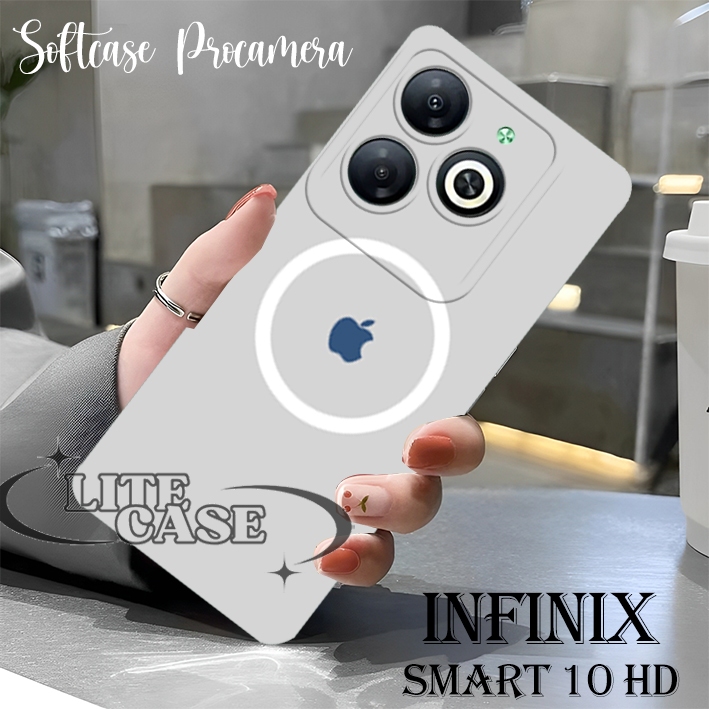 Infinix Smart 10 HD / 8 / 8 HD / 8 PRO / 8 PLUS / Hot 40i Silicone Logo Motif iph0ne