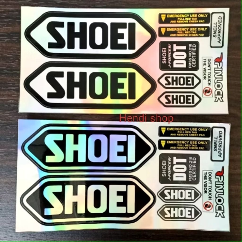 สติ๊กเกอร์หมวกกันน็อค Kyoto Shoei 1 ชุดโฮโลแกรม ราคา ถูกที่สุด ดีลบีเคเค
