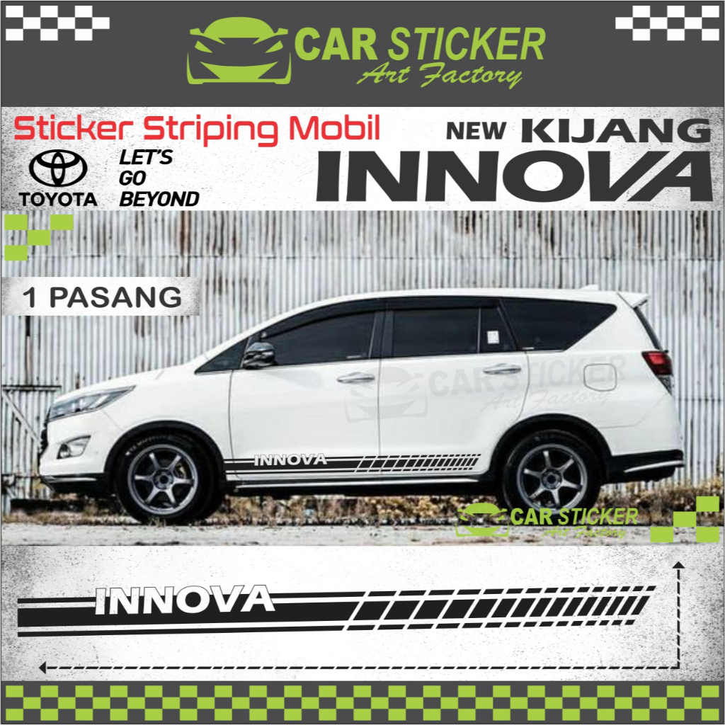 IN51 Toyota Innova Reborn Sticker / Innova Striping / Kijang Innova Reborn Sticker