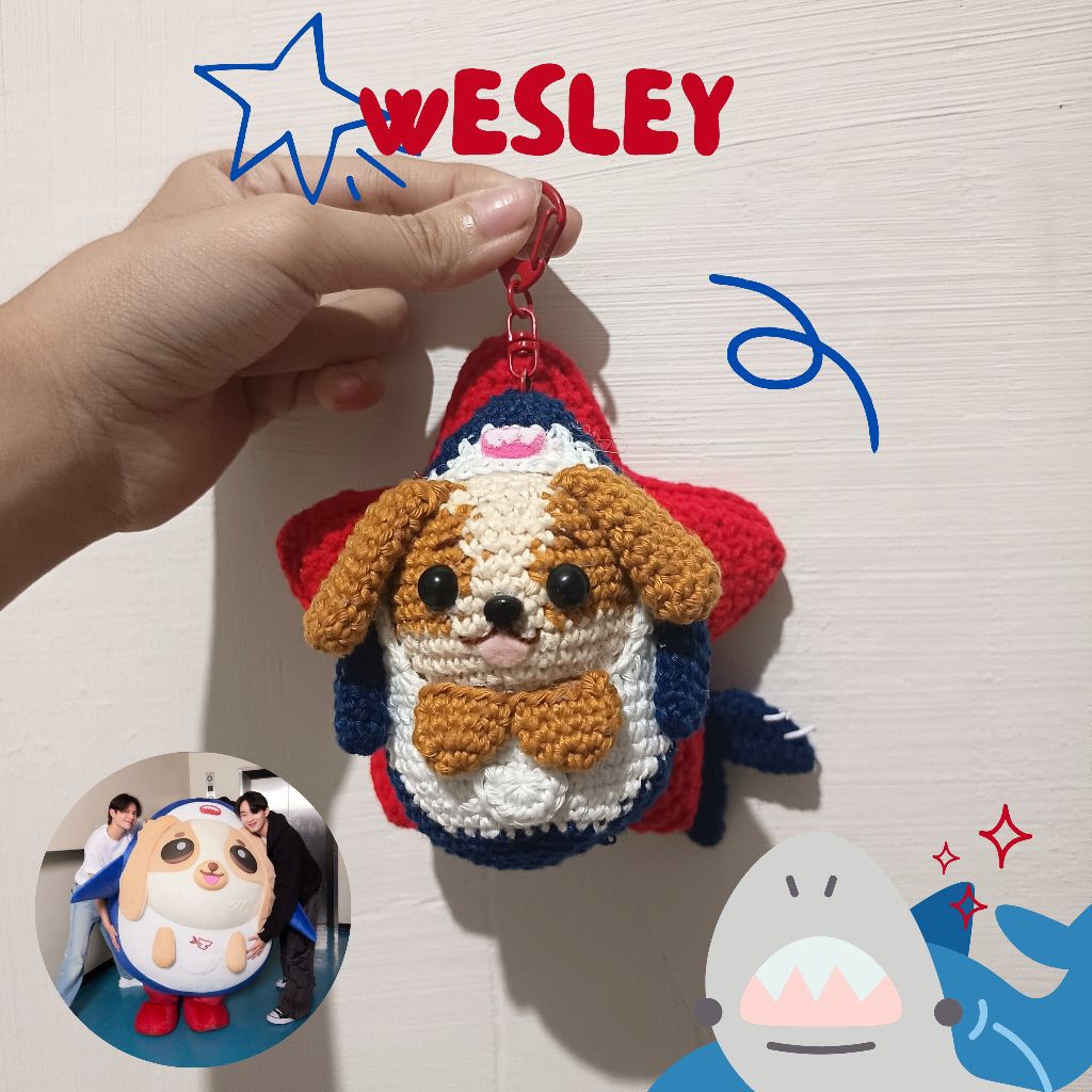 พวงกุญแจ Wesley gmmtv/ เวสลีย์ gmmtv โครเชต์/ เวสลีย์/ GMMTV/ amigrumi/ โครเชต์