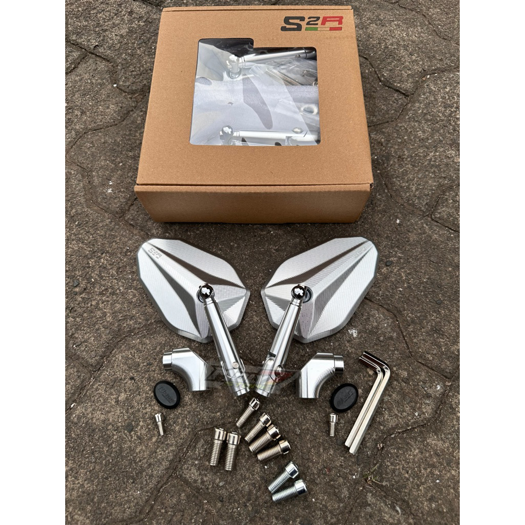 S2R SPION BINELLI รุ่น FULL CNC CLEAR CONVEX GLASS UNIVERSAL สําหรับรถจักรยานยนต์ทั้งหมด