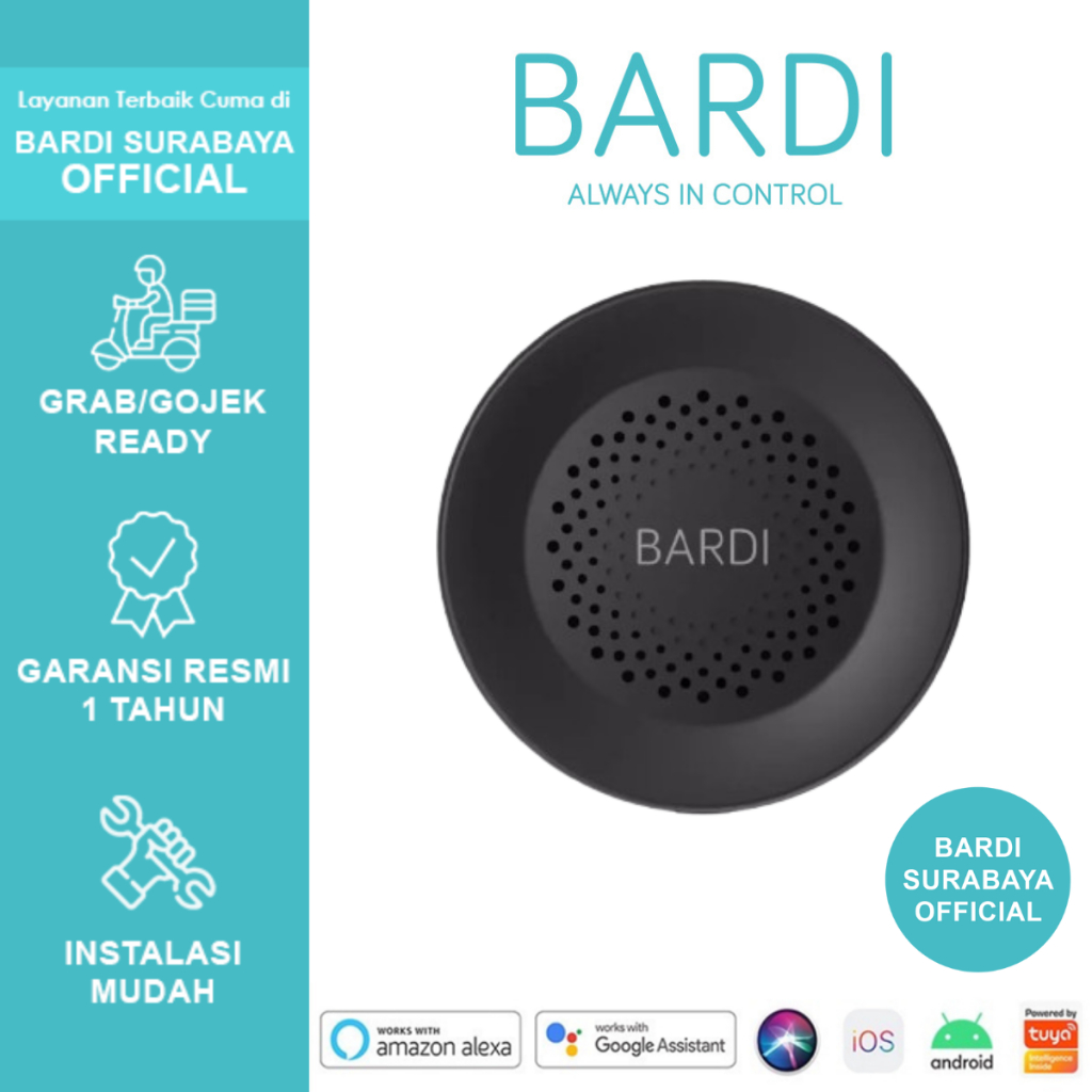 BARDI SURABAYA OFFICIAL Smart WiFi Siren Alarm Smart Security Siren WiFi Home Security Automation TU