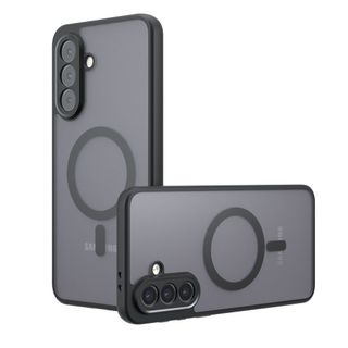 Premium Translucent Black Magsafe Case For Sam A14 A15 A16 A17 A06 A07 A24 A25 A26 A34 A35 A36 A52 A54 A55 A56 A57 A37 S20FE S21FE S23FE S24FE S25FE S22 S23 S24 S25 S26 Plus ULTRA