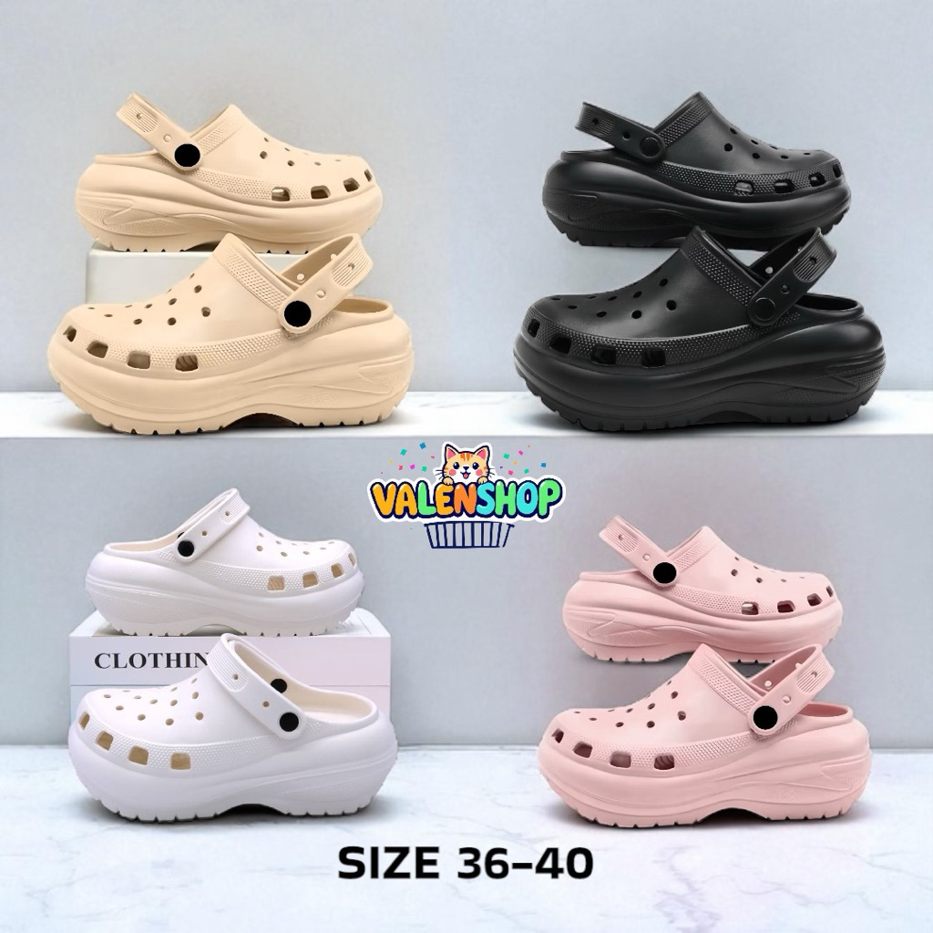 Cross Classic Bae Clog รองเท้าแตะผู้หญิง Cross classic Bae Clog แพลตฟอร์มผู้หญิง