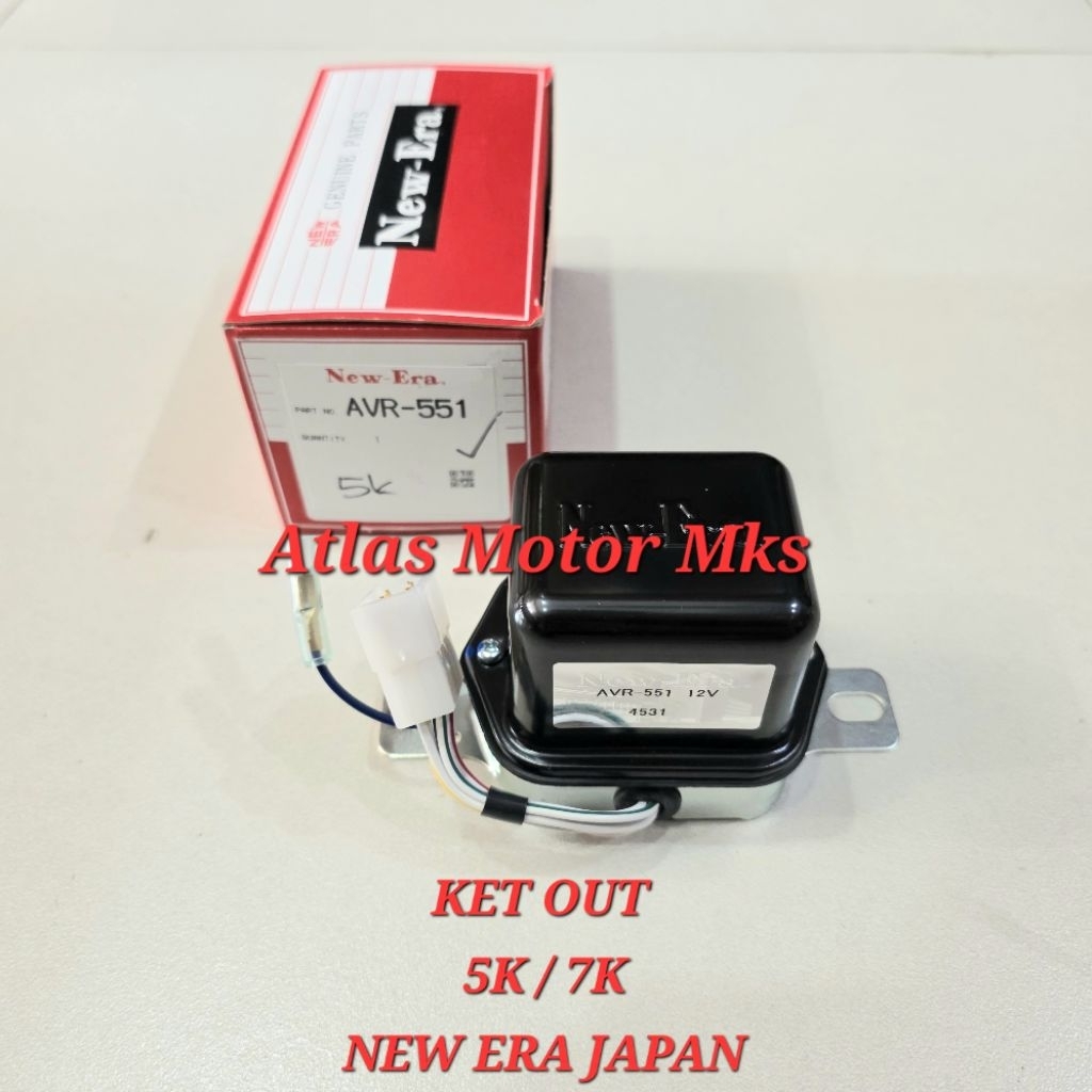 [1PC] KET OUT IC REGULATOR TOYOTA 5K / 7K / KIJANG SUPER - ORIGINAL NEW ERA JAPAN AVR-551