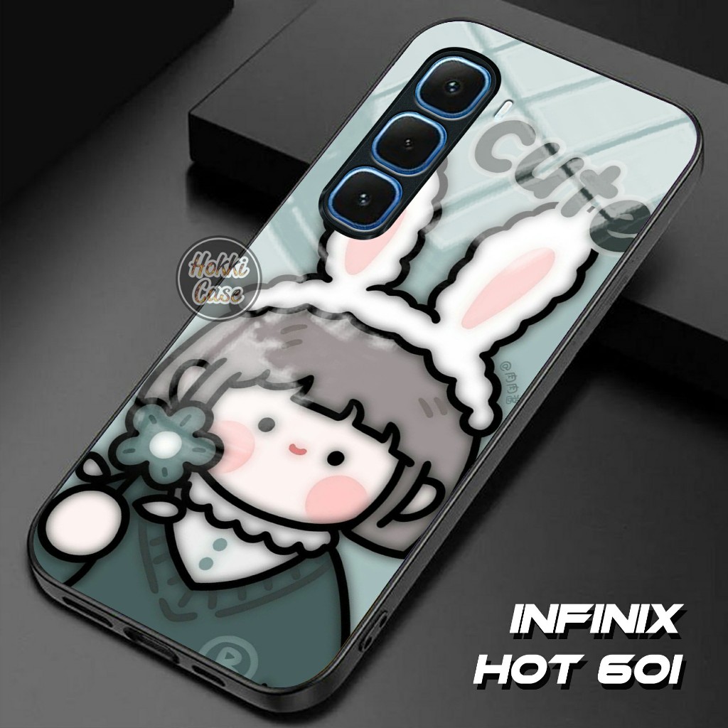 Infinix Hot 60i HP Casing - Infinix Hot 60i Glass Softcase - เคส Infinix Hot 60i - ซิลิโคน Infinix H