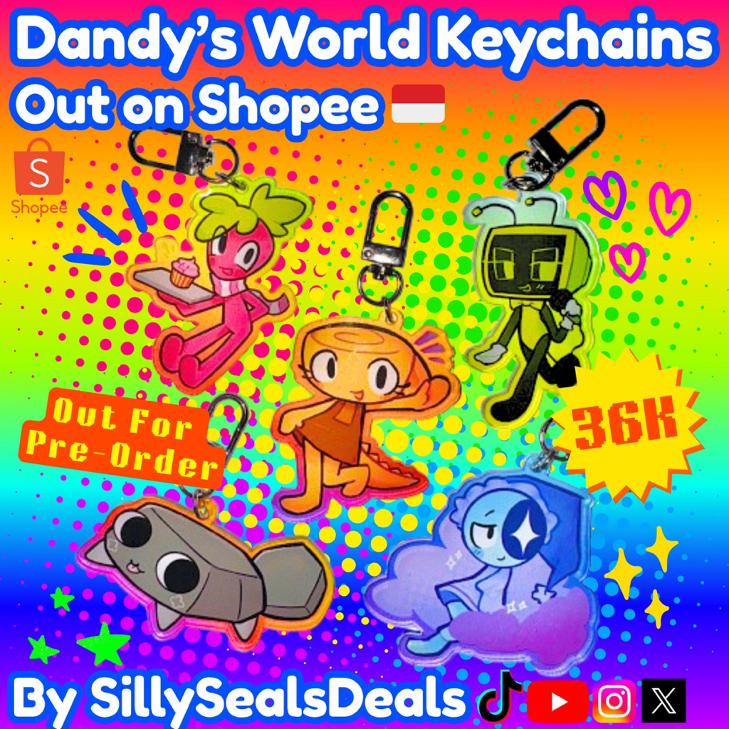พวงกุญแจอะคริลิค Dandy Buns World