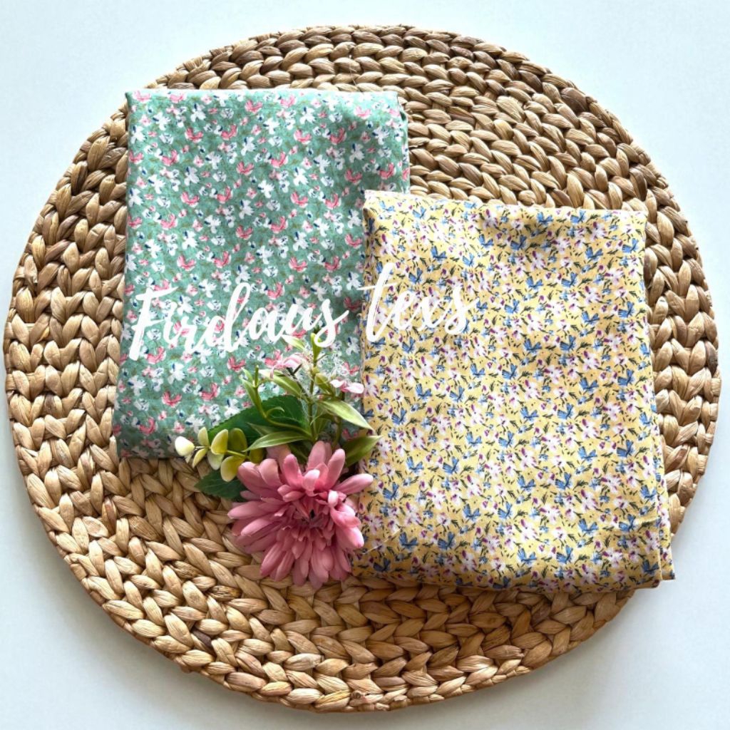 KATUN Premium ผ้าคอตตอนเนียนลายดอกไม้ - Diva