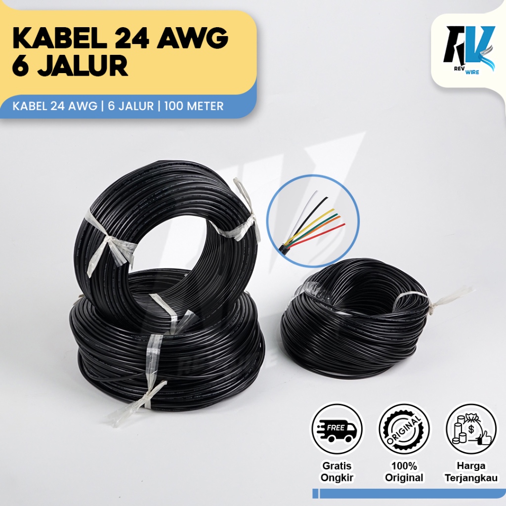 24 AWG 6 สาย AWG 24 6 สาย Permeter