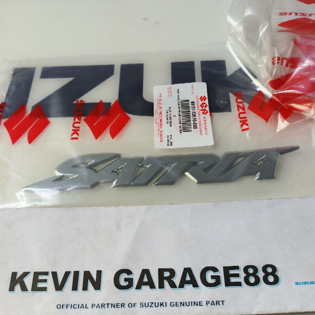 SUZUKI SATRIA FU 150 สติ๊กเกอร์ SGP CROOM BODY EMBLEM ดั้งเดิม