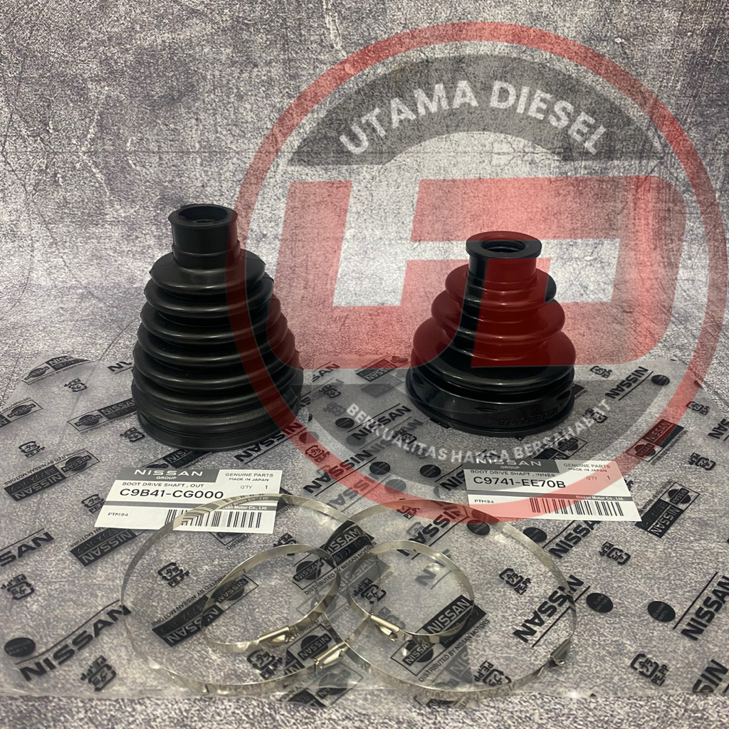 Boot Axle ยาง Boot Drive Shaft ด้านหน้าออก 1 ชุด 2 ชิ้น Nissan Livina L10 (C9741-EE70B/C9B41-CG000) 