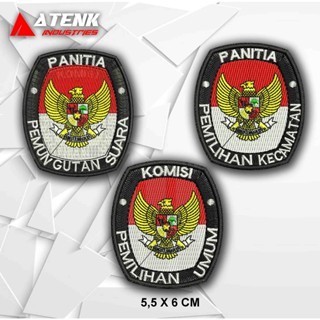 PPS EMBROIDERY PPK KPU BADGE VOTING COMMITEE PPS EMBLEM PPS โลโก้ PPS EMBROIDERY หน้า EMBROIDERY