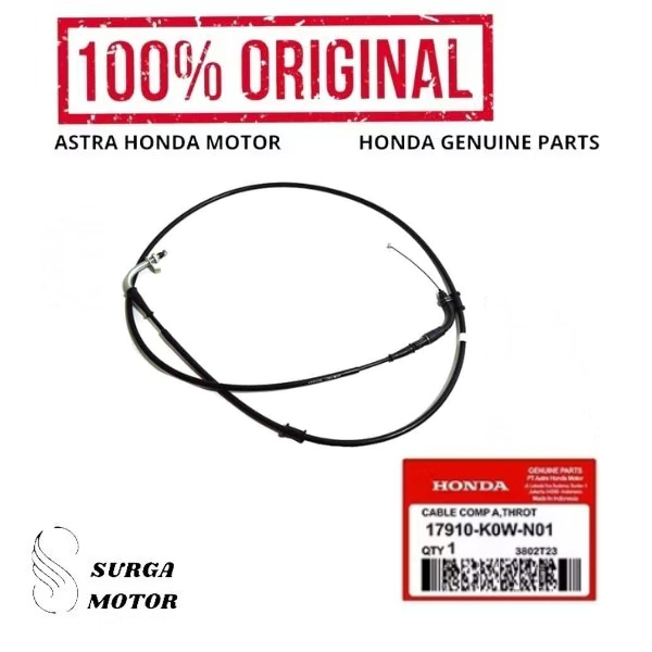 สายแก๊ส A มอเตอร์ ADV 150 17910K0WN01 17910-K0W-N01 สาย Comp A, วาล์ว HGP