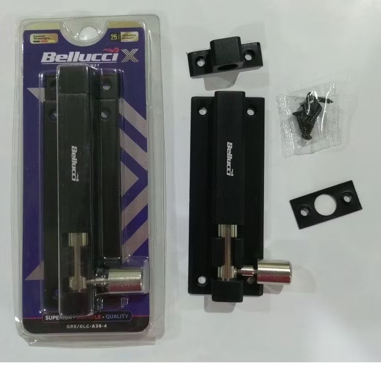 Belluci A38-4 BLACK Latch / 4" Bellucci BLACK Door Slot / Belluci 4 นิ้ว BLACK Latch