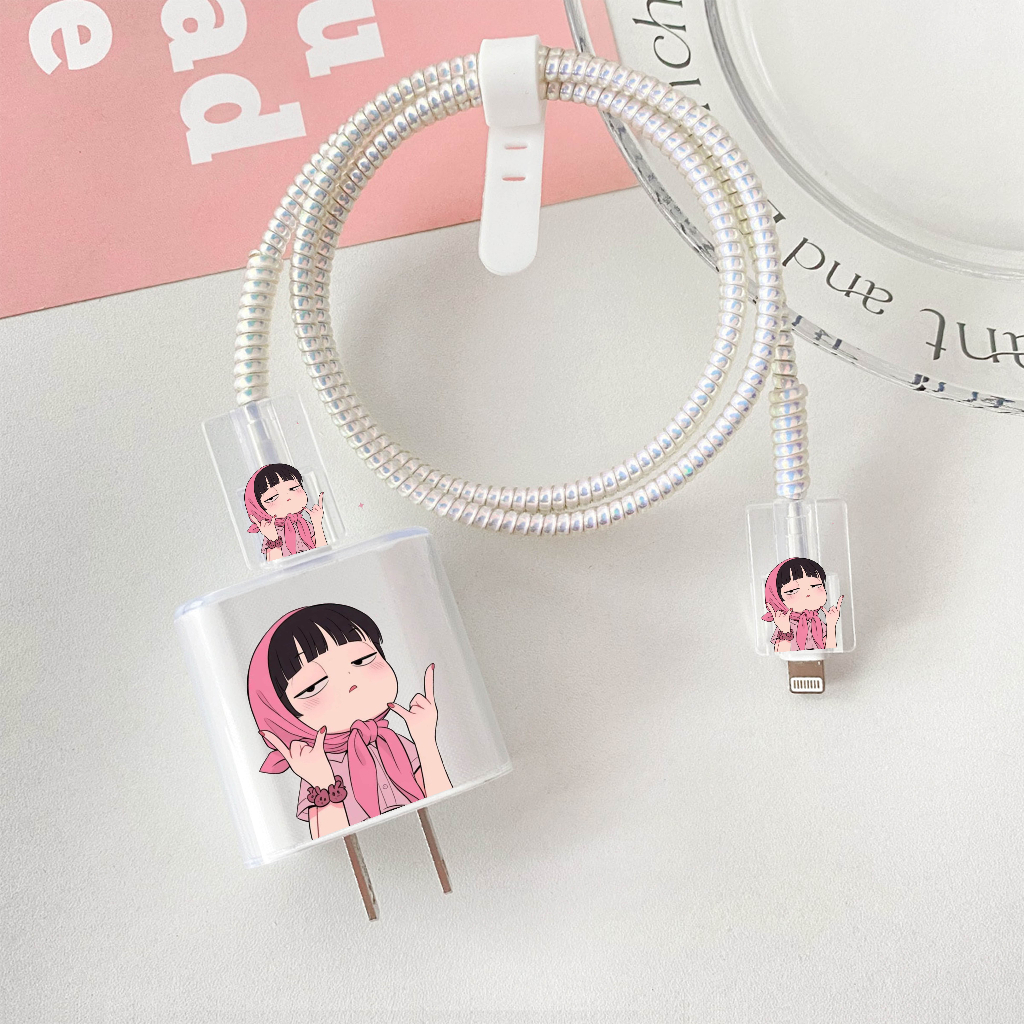 Random Cute Motif Charger Case เหมาะสําหรับ iPhone, Xiaomi, Oppo, Vivo Chargers