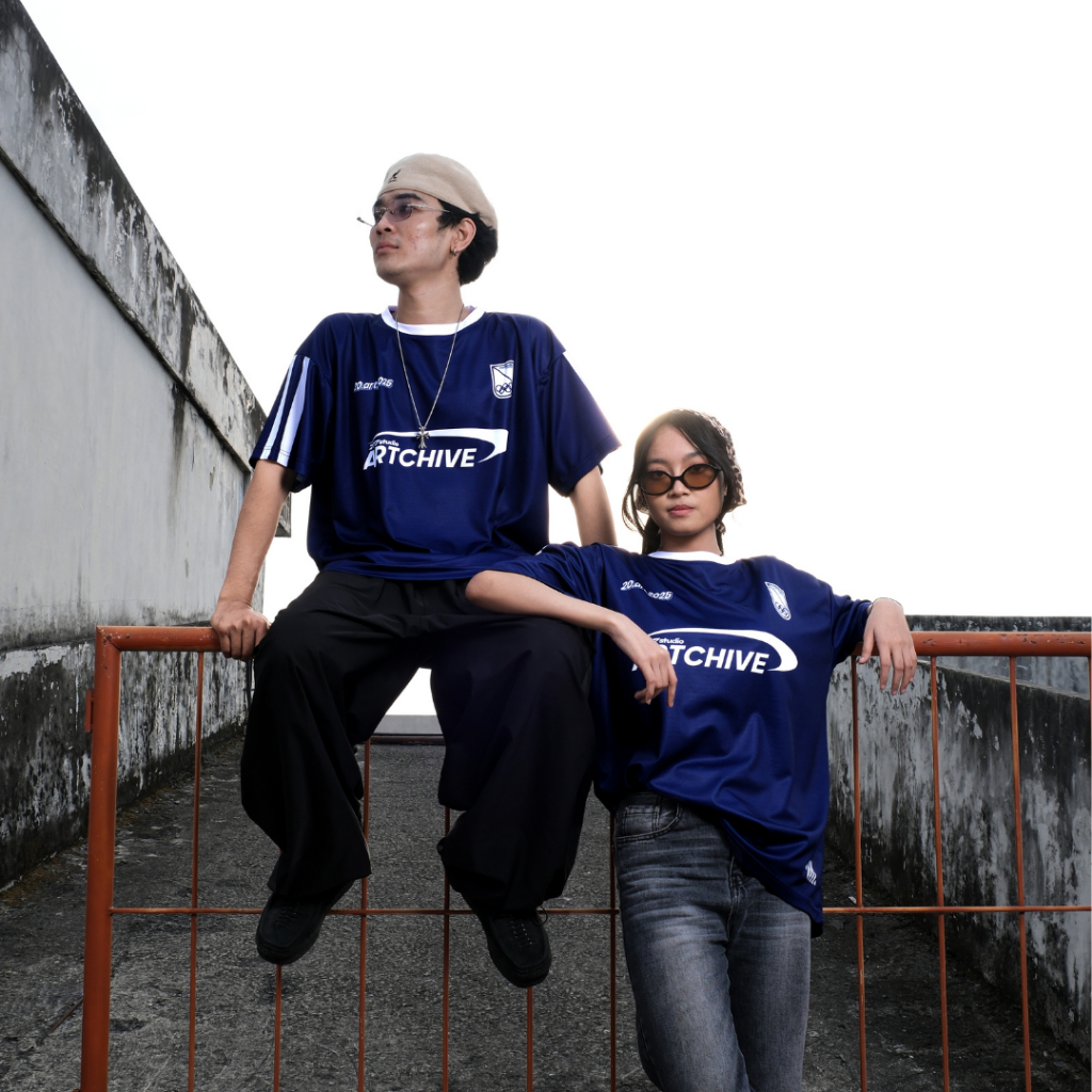 เสื้อเจอร์ซีย์ขนาดใหญ่ ARTCHIVE BLUE | 777 Studio Oversize Jersey