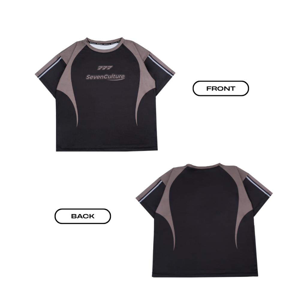 DOUBLE HAZEL เสื้อโอเวอร์ไซส์ | 777 Studio Oversize Jersey