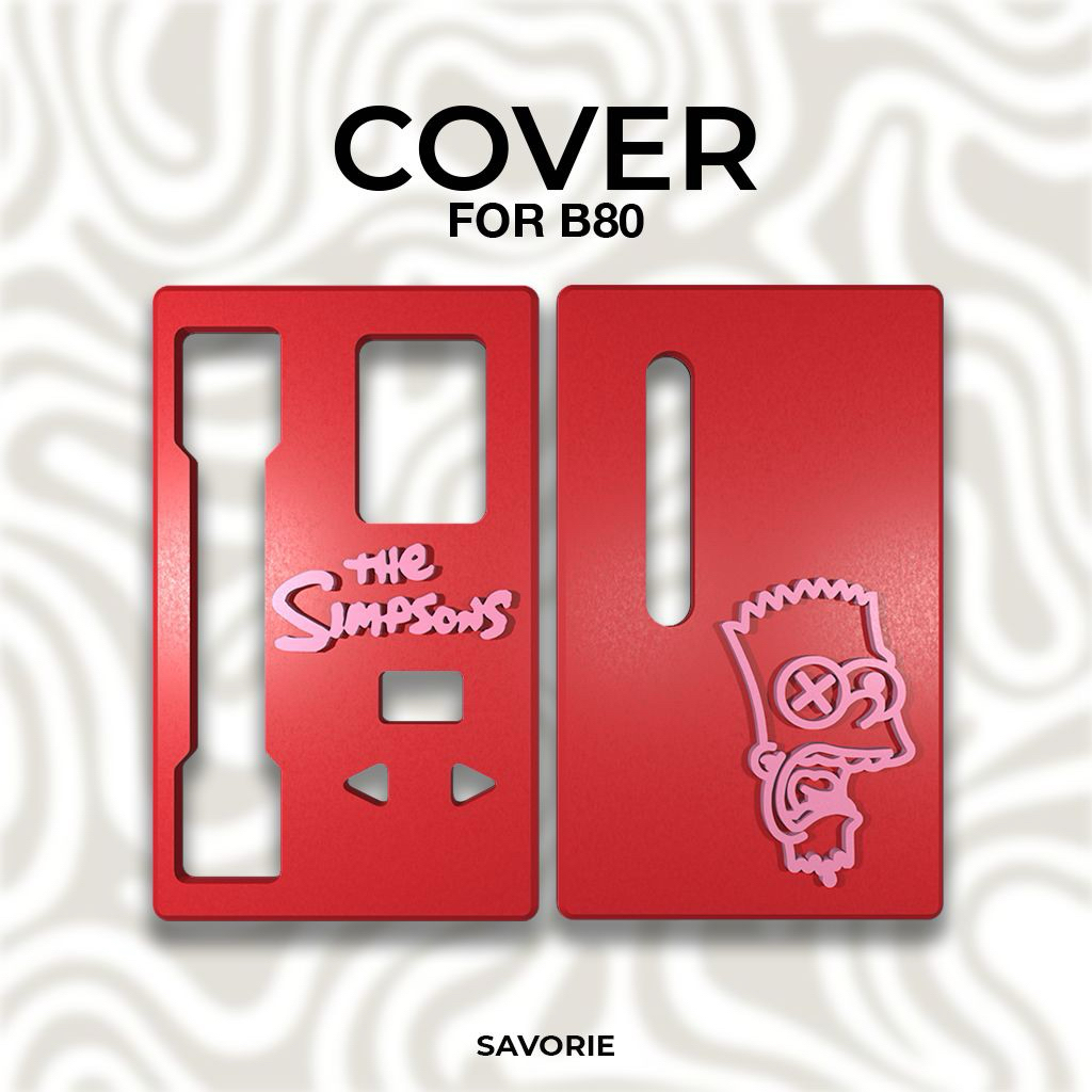 THE SIMPSONS RED PINK B8O CASE 3D PRINT MAGNETIC