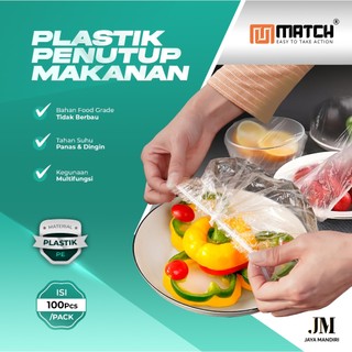 MATCH Plastik Pelindung Makanan Penutup Makanan / Plastik Karet / Shower Cap Penutup Kepala 2954