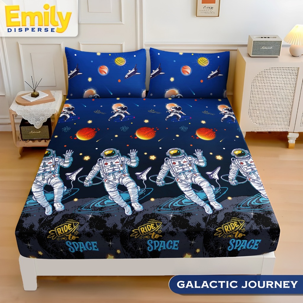 GALACTIC JOURNEY ASTON MOTIF BED SHEETS // COOL BOYS BED SHEETS