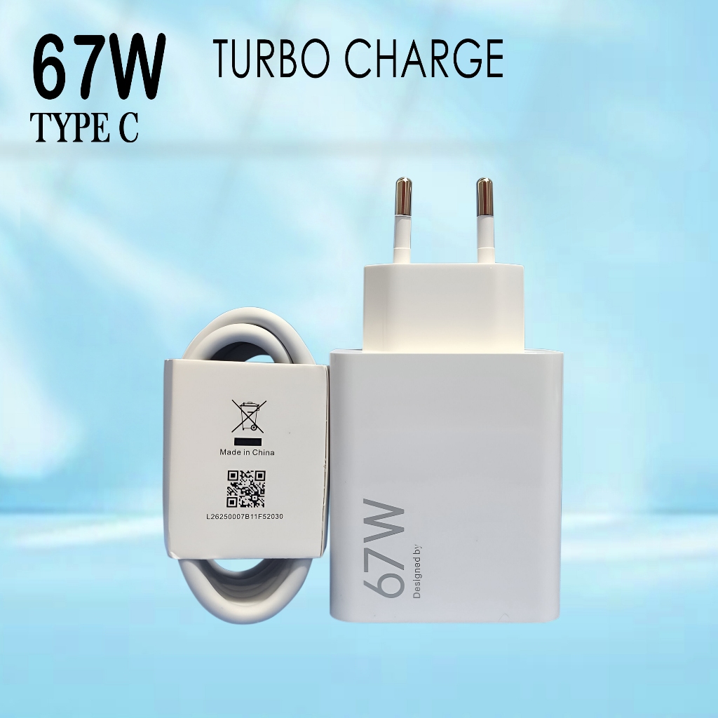 Xiaomi 67W Turbo Charger 67W MAX USB Type C 100%