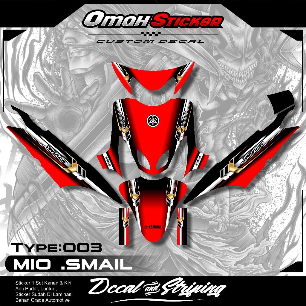 Decal Mio Smile Full Body Sticker Mio Smile Full Body Striping Mio Smile. ADT.03