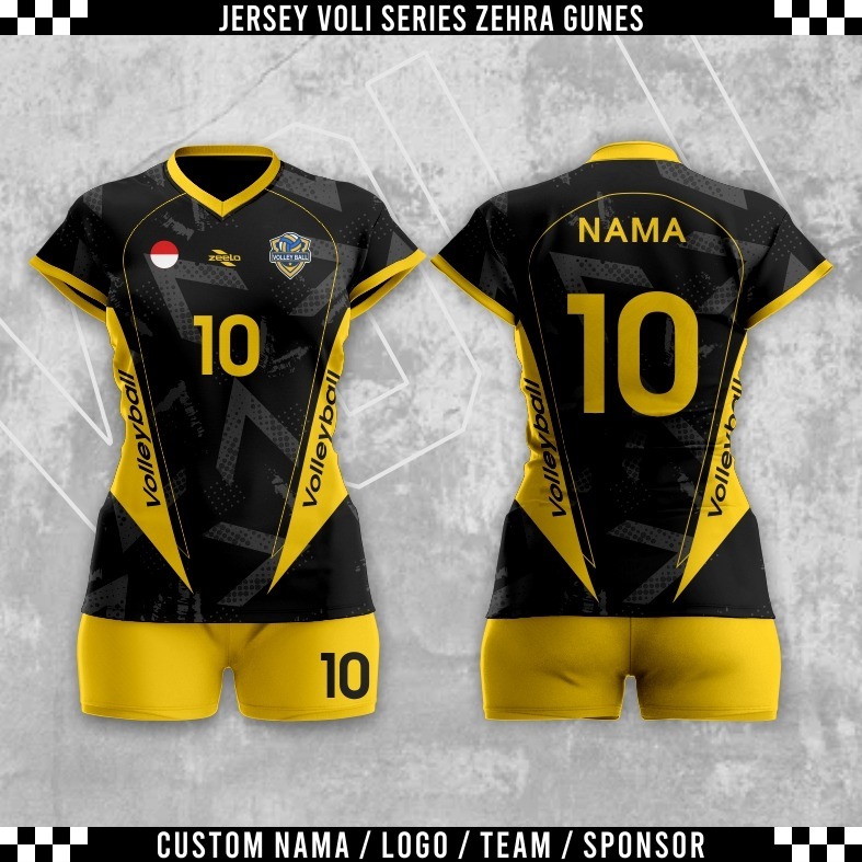 BLACK YELOW SPRT VOLLEYBALL เจอร์ซีย์ผู้หญิงดีไซน์ใหม่ฟรีชื่อที่กําหนดเองไม่มีโลโก้ -S99 JERSEY