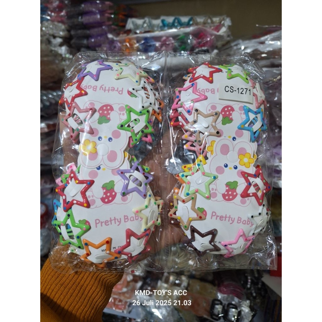 (CONTAINS 12 CAR) CHILDRENS CLIP MIX TOTOL STAR CLIP