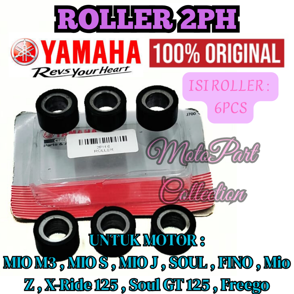 ROLLER CODE-2PH ORIGINAL YAMAHA YPG ROLLER MOTOR MIO M3 SZ/SOUL GT 125/FINO 125/XEO PRECISION..