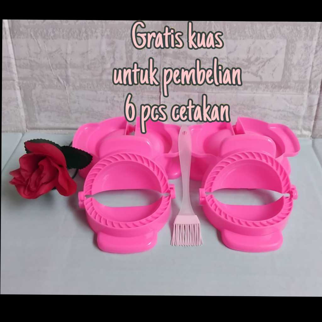 แม่พิมพ์เค้กพลาสติกพาสเทล 3 ชิ้น Cireng Dumpling Skin Dough Dimsum Gyoza ขนาดเล็ก 10 ซม.