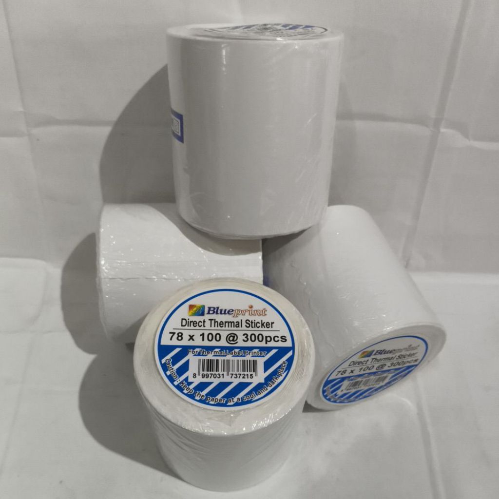 สติ๊กเกอร์ THERMALT BLUES 78x100(300 ชิ้น) / ม้วน