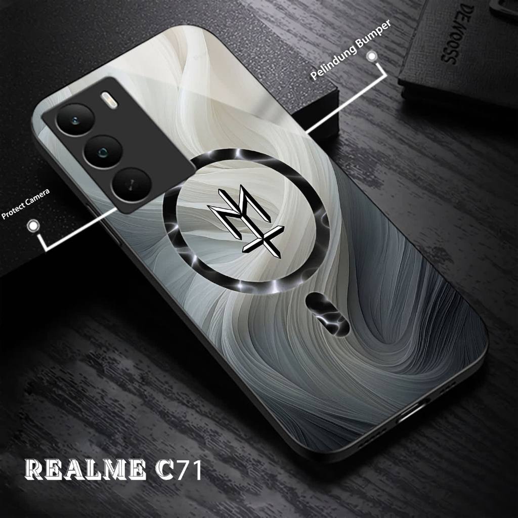 ล่าสุดRealme C71 Glass Softcase 2025 ปลอกโทรศัพท์มือถือ-Realme C71 2025 ตัวป้องกันโทรศัพท์มือถือล่าส