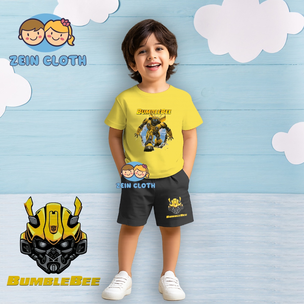 เสื้อยืดเด็ก BumbleBee Transformers / ชุดเด็ก BumbleBee