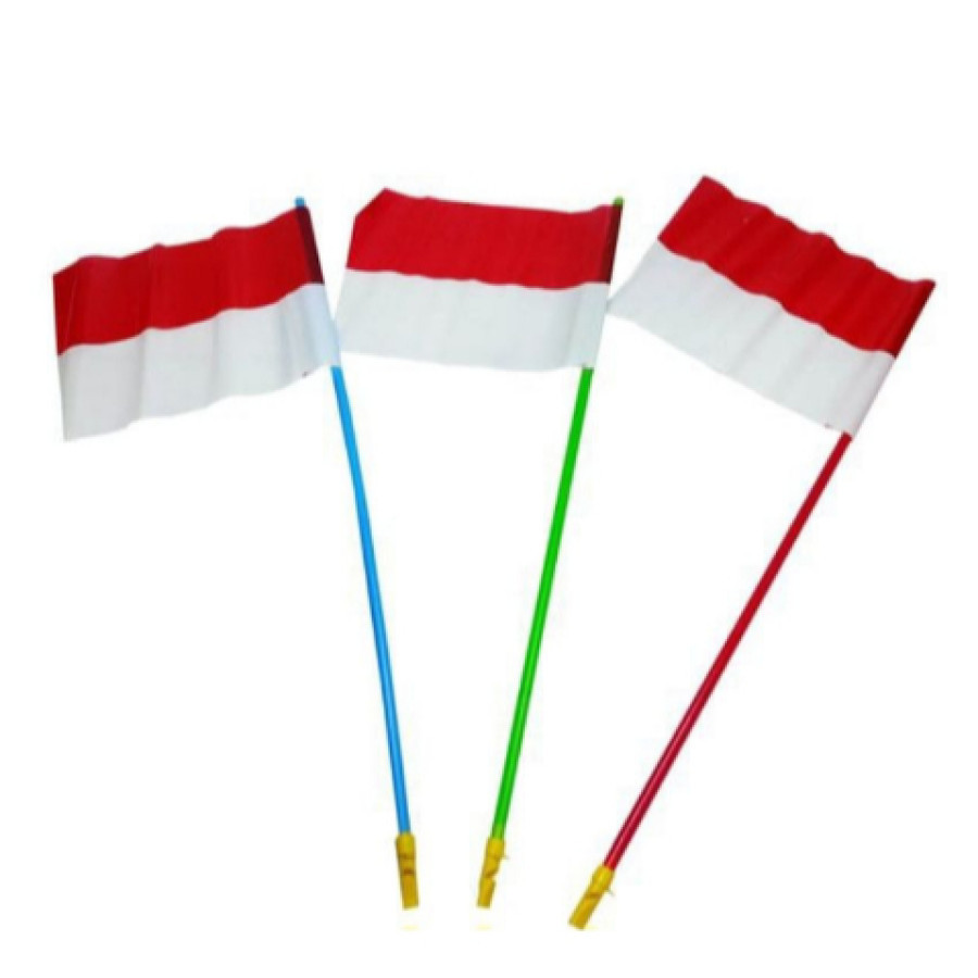 MERAH แดงและขาว แท่งสั้น / INDEPENDENCE DIRGAHAYU FLAG OF THE REPUBLIC OF INDONESIA / AUGUST 17 AUGU