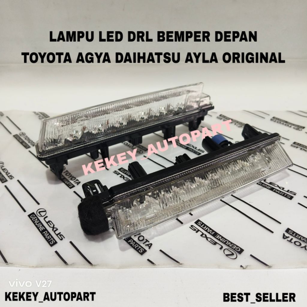 Original Toyota Agya 2023 2024 2025 กันชน DRL ไฟ Led Part 25-AT15-25AT16