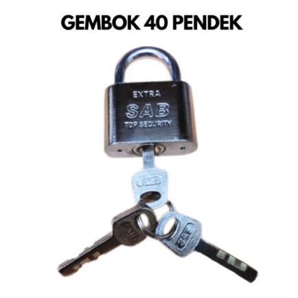 40 S กุญแจนิกเกิลคอสั้น 40 มม. รั้วประตูกุญแจนิกเกิล