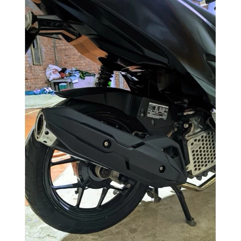 LOKAL EXHAUST PROTECTOR CARBON EXHAUST COVER SHIELD ORIGINAL HONDA PNP VARIO 125 150 PCX ท้องถิ่น 15
