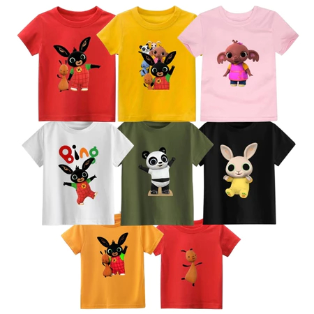 BING CLOTHES - เสื้อยืด BING BUNNY สําหรับ BOYS AND GIRLS - เสื้อยืด CHILDRENS BING TOPS