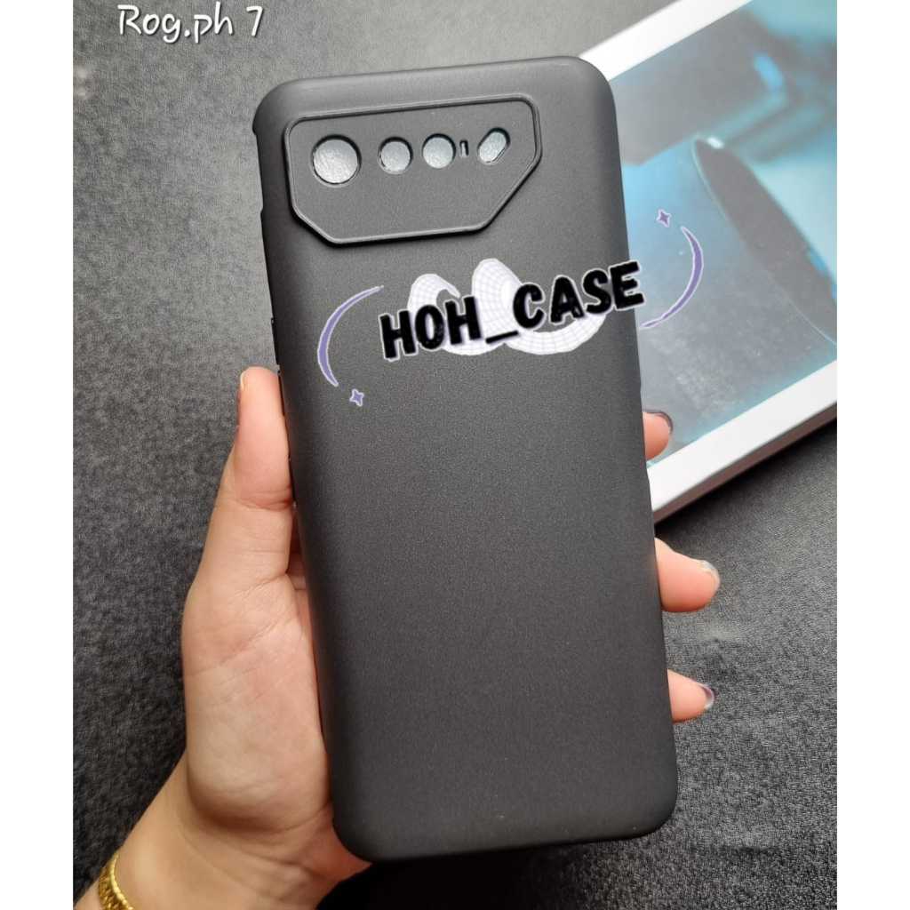 Rog phone 7 phone 7 pro phone 8 Macaron Square Black Soft Case Plain Black